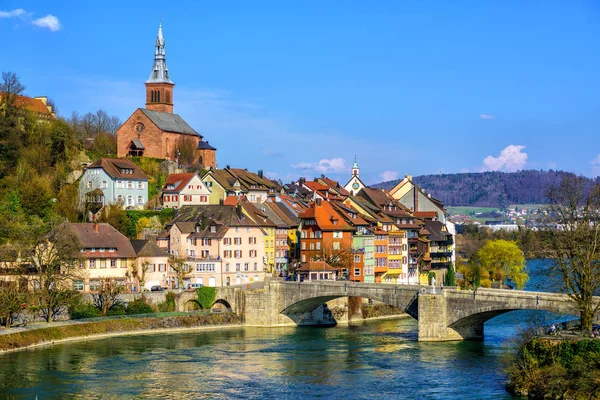 Old Town Laufenburg Ren, Almanya — Stok fotoğraf