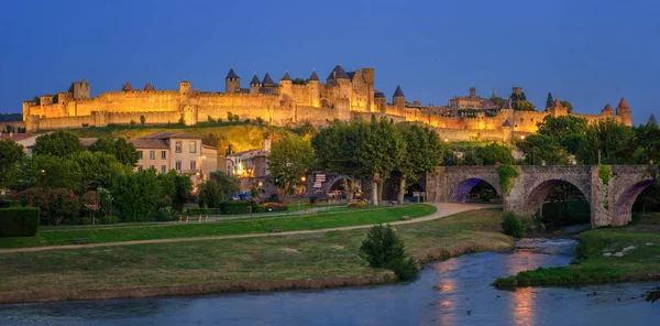 Каркассон середньовічного Старого міста, Лангедок, Франція — стокове фото