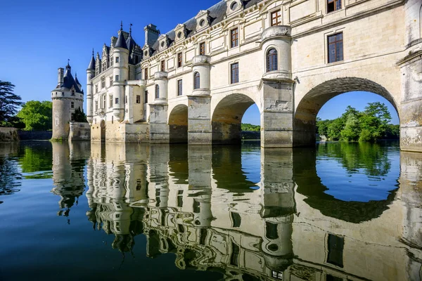 Kastil Chenonceau di Lembah Loire, Perancis — Stok Foto