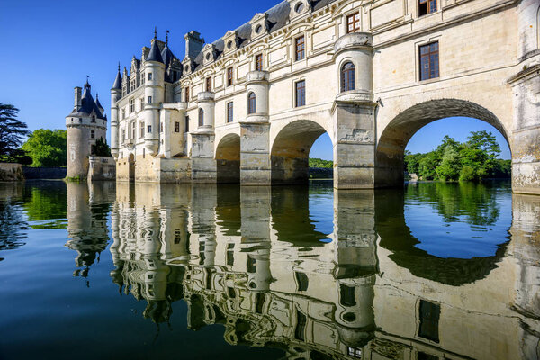 Chenonceau Castle in Loire Valley, France