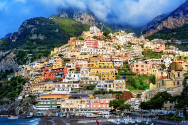 Positano Köyü, Amalfi Coast, İtalya