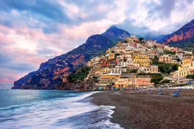 Amalfi coast, İtalya için Positano şehir