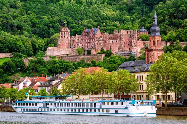 Heidelberg stadt am neckar, deutschland — Stockfoto