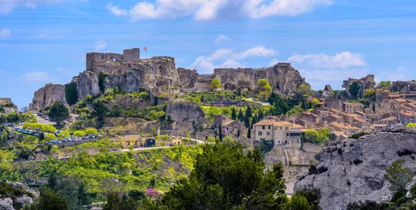 法国普罗旺斯Alpilles山区的Les Baux Provence岩村 — 图库照片