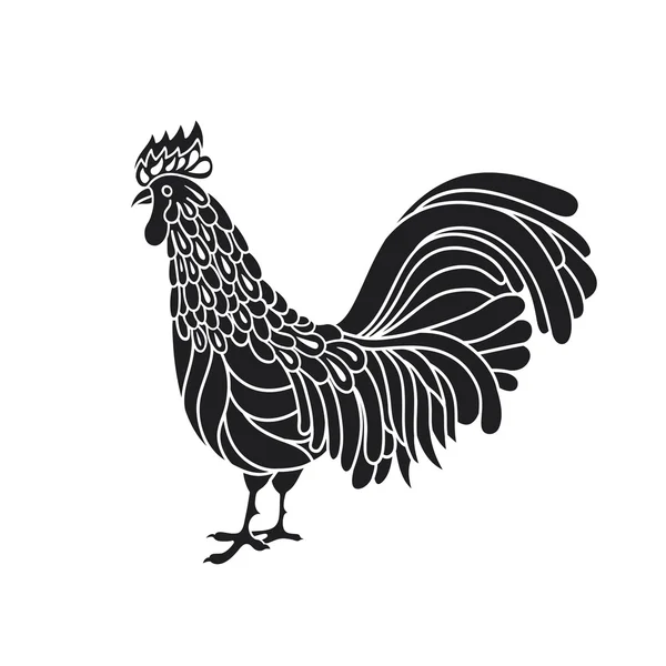 Rooster. Vector illustration — Stock Vector