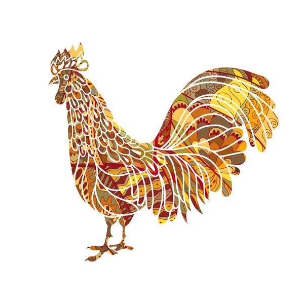 Gallo. Ilustración vectorial . — Archivo Imágenes Vectoriales