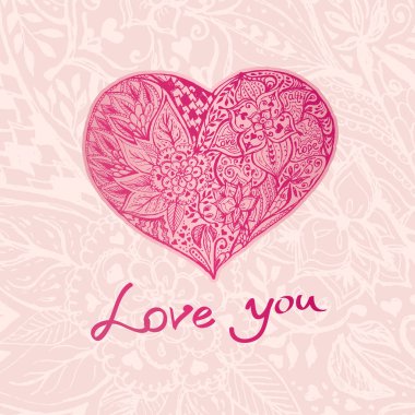 El çizmek romantik kalp.