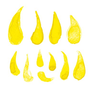 El çizmek suluboya damla set 