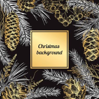 Noel elle çizilmiş arka plan