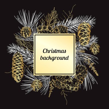 Noel elle çizilmiş arka plan