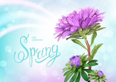 Spring collection background clipart