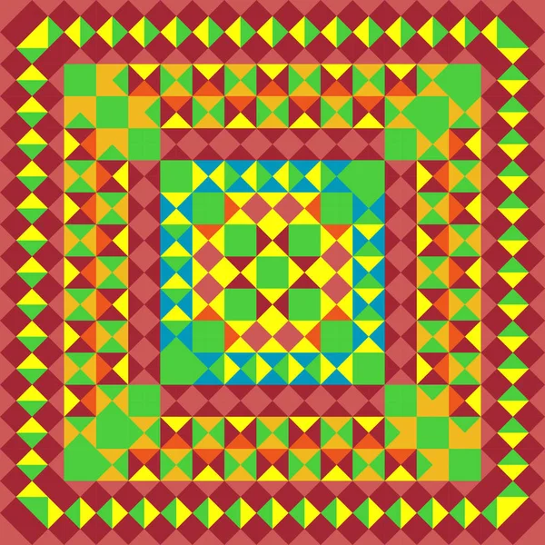 Modèle Mexique. Pixel fond lumineux dans le style mexicain — Image vectorielle