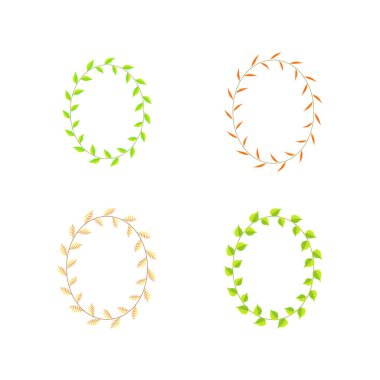 farklı renk ve türleri yaprakları çerçevesinden