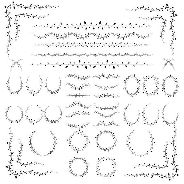 Beyaz arka planda izole farklı dalları