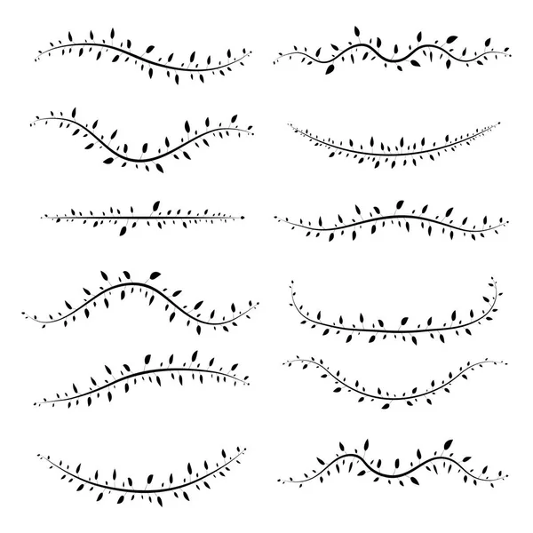 Beyaz arka planda izole farklı dalları