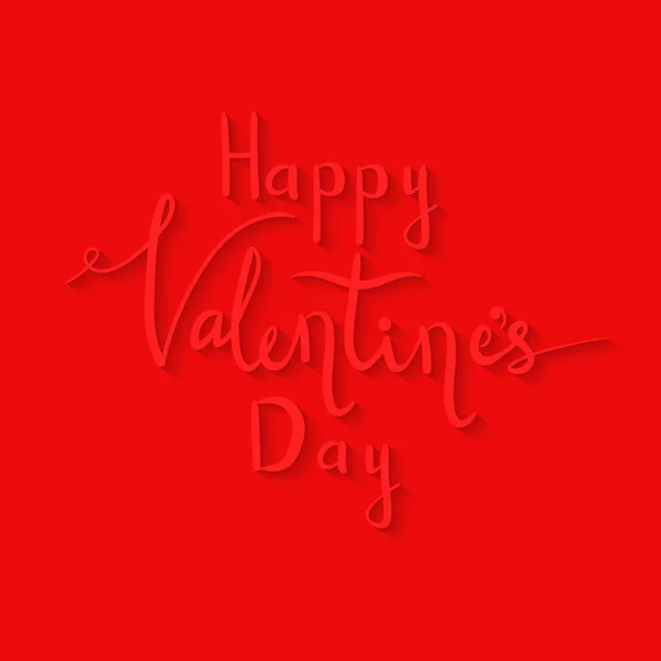 Happy Valentine's day lettering. Writing by hand — Stock Vector
