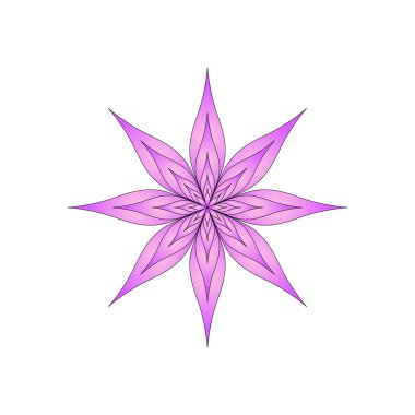 izole beyaz bir arka plan üzerinde parlak çiçek