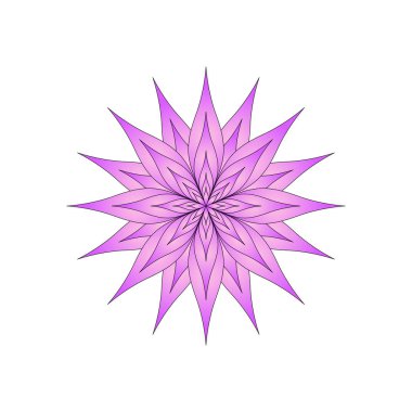 izole beyaz bir arka plan üzerinde parlak çiçek