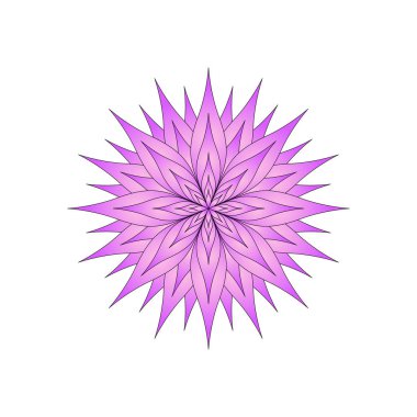 izole beyaz bir arka plan üzerinde parlak çiçek