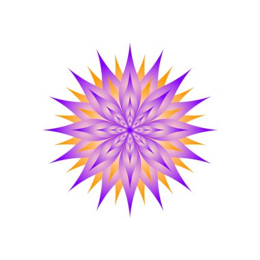 izole beyaz bir arka plan üzerinde parlak çiçek