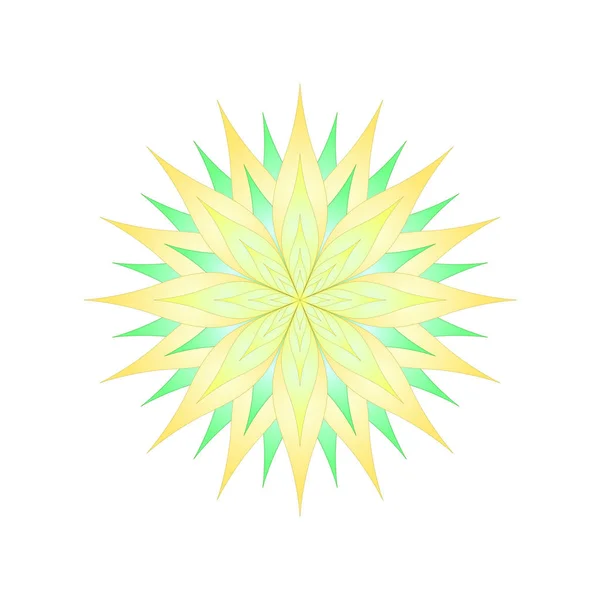 Světlé květiny na bílém pozadí, samostatný — Stockový vektor