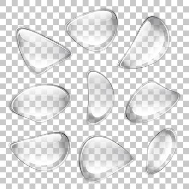 vektör şeffaf bırakır. Baloncuklar farklı şekiller kümesi