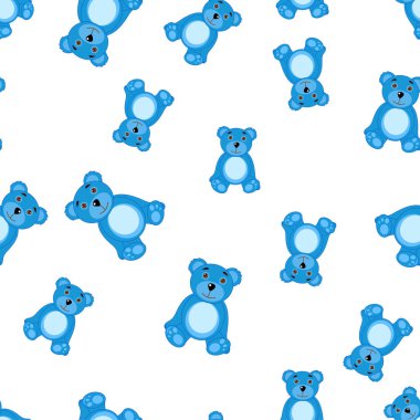 ayılar ile Seamless modeli. Bebek duvar kağıtları