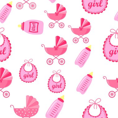 seamless modeli ile çocuk kutsal kişilerin resmi. Bebek duvar kağıtları