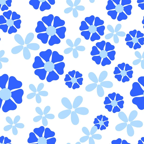 花のシームレスなパターン。赤ちゃんの壁紙 — ストックベクタ