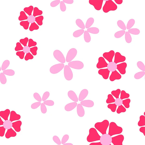 花のシームレスなパターン。赤ちゃんの壁紙 — ストックベクタ