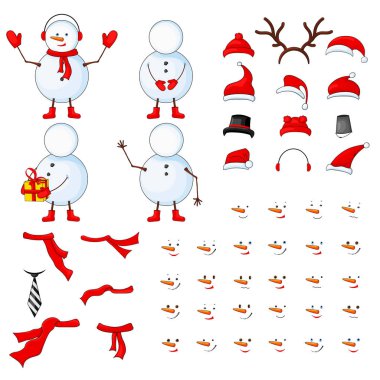 Kardan adam vücut parçaları, Transformatör üzerinde beyaz izole arka plan belirleme