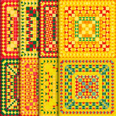 Meksika kalıbı tanımlar. Meksika tarzı piksel parlak arka plan