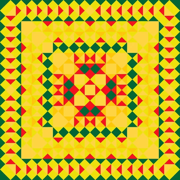 Modèle Mexique. Pixel fond lumineux dans le style mexicain — Image vectorielle