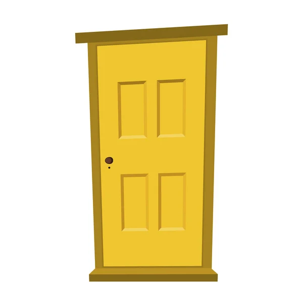 建設と設計のための白い背景にドアのセット。漫画風。ベクターイラスト. — ストックベクタ