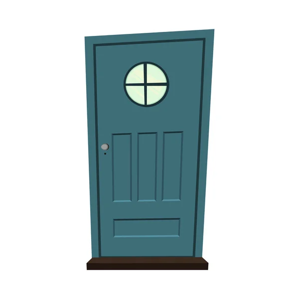 Set de puertas sobre fondo blanco para construcción y diseño. Estilo de dibujos animados. Ilustración vectorial. — Vector de stock