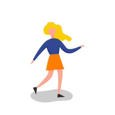 Farklı pozlarda oturan erkekler ve kadınlar beyaz bir arka planda izole bir şekilde duruyorlar. Güzel düz stil. Vektör illüstrasyonu.