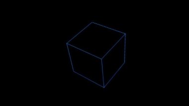 Tel Çerçeve hologramı stil öğe soyut şekli. Güzel 3d render