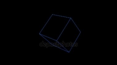 Tel Çerçeve hologramı stil öğe soyut şekli. Güzel 3d render