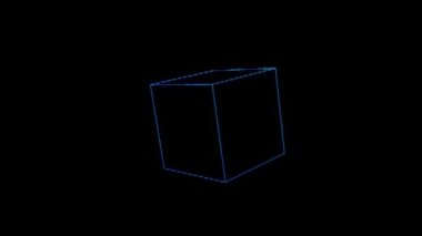 Tel Çerçeve hologramı stil öğe soyut şekli. Güzel 3d render