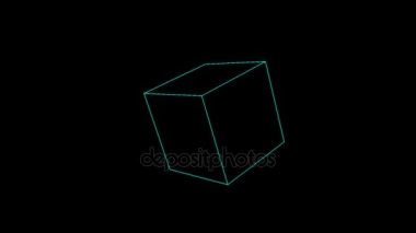 Tel Çerçeve hologramı stil öğe soyut şekli. Güzel 3d render