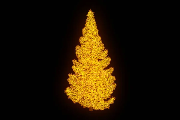 Planta de árvore em estilo holograma Wireframe. Boa renderização 3D — Fotografia de Stock
