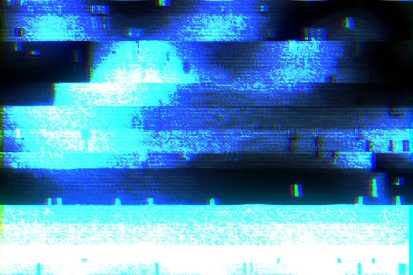 Glitch Old TV Elemento de fundo em movimento. Boa renderização 3D — Fotografia de Stock