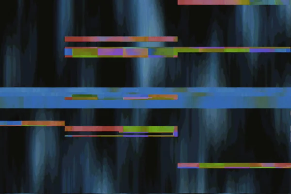 Glitch Old TV Elemento de fundo em movimento. Boa renderização 3D — Fotografia de Stock