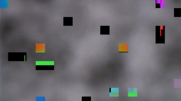 Glitch oude Tv achtergrond Element in beweging. Mooie 3D-Rendering — Stockvideo