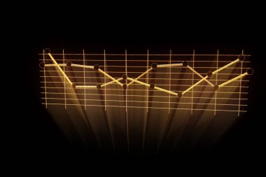 Grafik Hologram tel kafes tarzı. Güzel 3d render