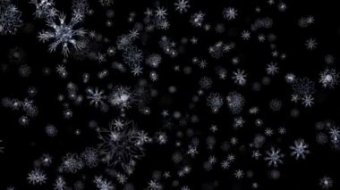 Kayan kar parçacıklar hareket 