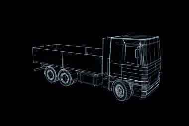 Işınlama Hologram tel kafes içinde. Güzel 3d render