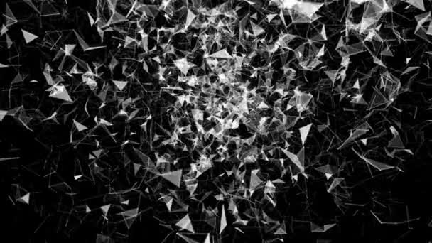 Plexus moderne en mouvement. Belle rendu 3D 