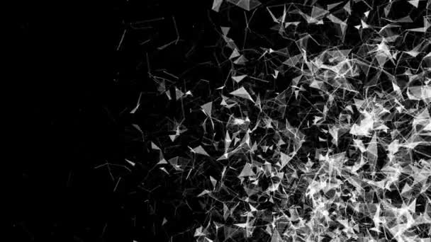 Plexus moderne en mouvement. Belle rendu 3D 