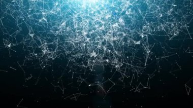 Modern pleksus hareket. Güzel 3d render